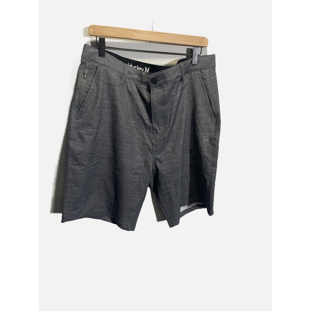 Hurley Hybrid Shorts Mens 36 Gray Quick Dry Stretch Casual Surf Walk Shorts